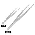 20CM/30CM Home Medical Garden Kitchen BBQ Tool Long Barbecue  Food Tong Stainless Steel Straight  Tweezer Toothed Tweezer. 