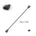 5V 3-Pin Addressable ARGB Female to Female Splitter Extension Cable for Extending PC Computer Fans.