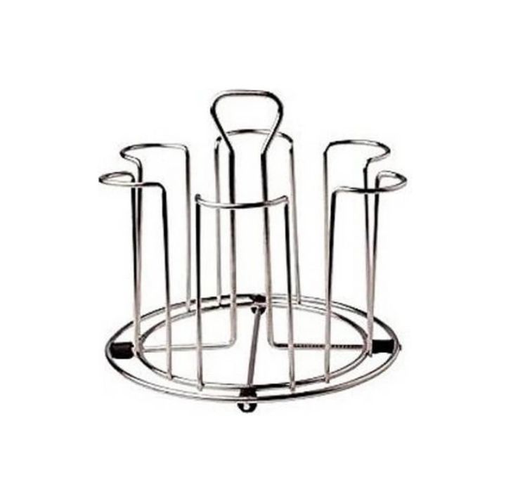 Stainless Steel Cup Glass Holder & Drainer Stand Rack