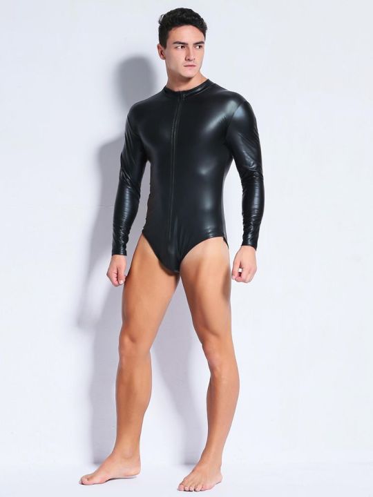 Long%20Sleeve%20Shiny%20PU%20Leather%20Bodysuit%20Zipper%20Hot%20Shapers%20Men%20Body%20Tops%20Shirts%20One%20Piece%20Gothic%20Tights%20Clubwear%20Tshirt%20Leotard%20-%20Image%205