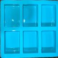 6 Square Silicone Mold for Making Soaps 3D Plain Soap Mold Rectangle DIY Handmade Soap-silicon soap mold low price-silicon soap mold 1 piece. 