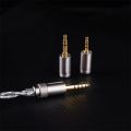 NICEHCK BlueLuna Silver Plated OFC Flat 2Pin HiFi Earphone Upgrade IEM Cable 3-in-1 Detachable Plugs for HIMALAYA NX8 DaVinci. 