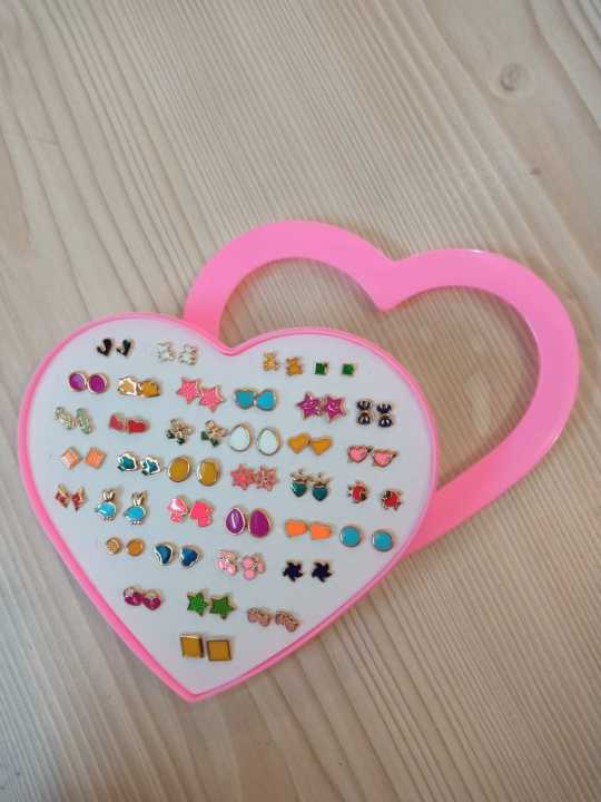 36%20Pair%20Multicolor%20Cryatal%20Cartoon%20Hypoallergenic%20Plastic%20Stud%20Earrings%20Set%20For%20Women%20Girl%20jwalary%20-%20Image%206