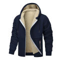 Animal Game Casual Hoodies for Men Heavyweight Fleece Sweatshirt Thick Sherpa Lined Hooded Zipper Jacket Thick Streetwear Coats.