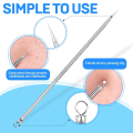2piece Teenitor Pimple Extractor Acne Treatment Tool Surgical Grade Blackhead Comedone Removal Tool for Face Nose Blackhead Extr. 