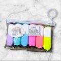 highlighter pen, 6 color highlighter pen,emoji highlighter pen.