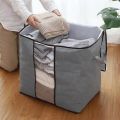1Pc Large Capacity Non-Woven Storage Box for Clothing And Bedding Storage Semitransparent Durable Clothes Storage Boxes. 