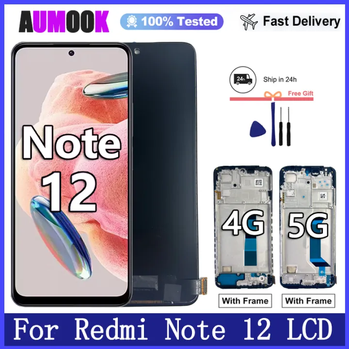 6.67" AMOLED for Redmi Note 12 4G LCD Display Touch Screen Digitizer ...