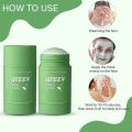 Green Tea Face Mask Stick – Natural Organic Clay Mask for Oil Control, Moisturizing, Brightening, and Acne Removal, 40g. 