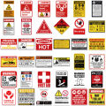 Warning Signs Stickers [75Pcs] Mini Bans Cautions Directions Stickers for Boys/Teens/Adults,Vinyl Stickers For Helmet. 