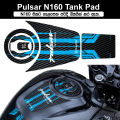 Bajaj Pulsar N160 Tank Pad Sticker and Fuel Cap Sticker Silicon Glossy Rubber Scratches protector Shock Absorb Tank Guard. 