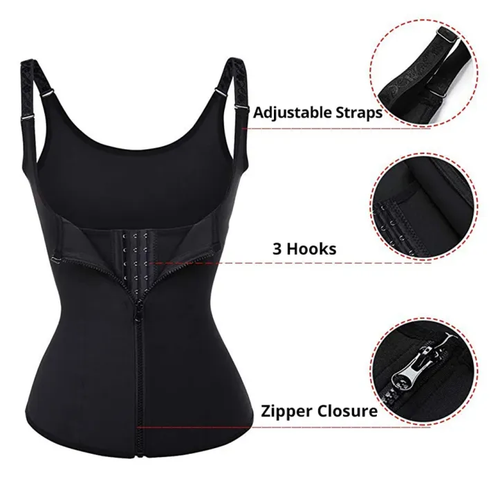 Waist%20Trainer%20Tank%20Top%20For%20Women%20Zipper%20Body%20Shaper%20Tummy%20Control%20Sleeveless%20Top%20Women's%20Activewear%20Body%20Shaping%20Underwear%20-%20Image%203