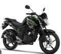 Yamaha Fz-S V2 fuel Injection Black Bike Green Sticker Full Kit. 