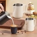 JUSTINLAU Stainless Steel Coffee Pots with Scale Coffee Milk Frothing Pitcher Jug Espresso Steam Pitcher Coffee Milk Foam Tools. 