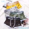 Men's Underwear Cotton Underwear Letter Waistband Comfortable Breathable Soft High Elasticity Boxer Fashion Casual Sports Shorts. 