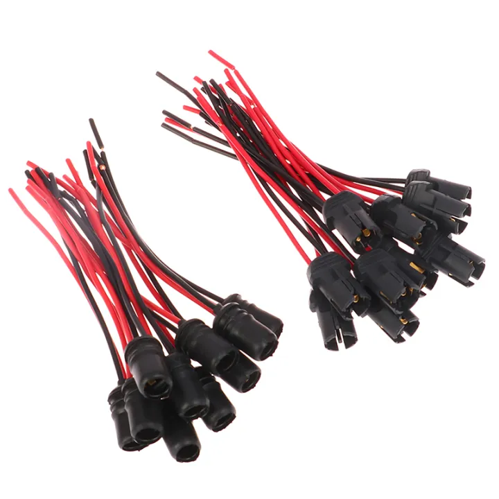 10pcs%20DC12V%20T10%20W5W%20194%20168%20Socket%20Marker%20Light%20Holder%20Connector%20Wire%20Bulb%20Harness%20Replacement%20Car%20Parts%20-%20Image%204