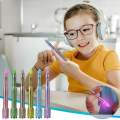 Astronaut-Themed LED Light-Up Gel Pens - 1ml Ink, Smooth Writing, Comfort Grip, Vivid Colors - Great for Students, Children's Day & Christmas Gifts,Multi-color. 