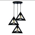 3 in 1 Triangle Shape Hanging Lamp, Ceiling Light, Ceiling Lamp, Pendant Lamp, Modern Light Fixtures for Home Lighting, Office Lighting, TV Lounge, Bed Room, Led Light, Led Bulb, Filament Bulb (BULB NOT INCLUDED). 