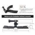 Tuyu V shape helmet chin Mount holder for GoPro Hero 9 8 7 6 5 SJCAM Xiaomi Eken motorcycle helmet chin stand camera accessories helmet mount + 3m adhesive hat mount for camera action camera. 