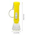 Pack of 12 Bright Mini LED Keychain Flashlight
Small Pocket Torch White
Lighting Random Color. 