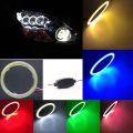 2pcs Car Headlight Cob Aperture Angel Eye LED COB White Light Circle 60/70/80/90/100/110/120mm Motorcycle Moto Auto Lights. 