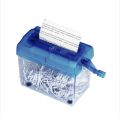 Mini Shredder Strip Cut Paper Shredder Hand Shredder with Clear Basket Paper Documents Cutting Tool for Office Home Desktop. 