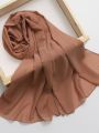 Large Size Georgette Plain Stoller Multicolour Dupattas for girls and women (Size 74 x 34 inch). 