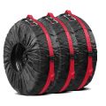 4PCS Universal Car Spare Tire Covers Case Auto Wheel Tires Storage Bags 210D Oxford Cloth Dust-proof Protector Car Styling. 