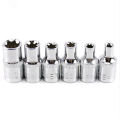 6Pcs 1/4" Ratchet Socket Set Torque wrench Torx Star Female Socket Adapter E Socket Driver Joint Hand Tools E4 E5 E6 E7 E8 E10. 