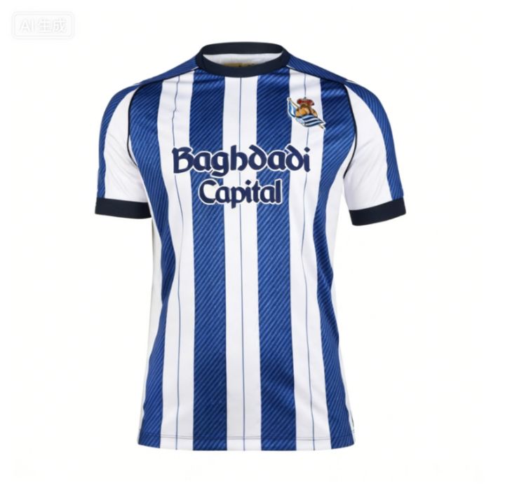 Real%20Sociedad%202026%20Footbool%20Jersey%20T-shirt%20Kids/Adults%20Quick%20Drying%20T-shirt,%20Suitable%20for%20Daily%20Training%20Family%20Matching%20-%20Image%206