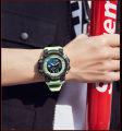SMAEL 8049 Watch Sport LED Light Alarm Clock Dual Time Display WaterproofWeek Auto Date Wristwatches Quartz. 