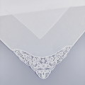 35CM/13.7IN inch Pure White High-Density Cotton Lace Cotton Handkerchief for Bridesmaid Dresses Wedding Decoration 2PCS in Weddi. 