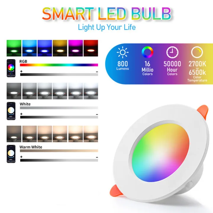 Tuya%20%20Bluetooth%20LED%20Downlight%2010W/15W%20Smart%20Ceiling%20Lights%20RGB%20CW+WW%20Dimmable%20Recessed%20Led%20Spot%20Lamp%20Work%20With%20Smart%20Life%20lightify%20-%20Image%203