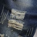 Summer Men's Knee-length Ripped Denim Shorts Hip-hop High Street Slim Straight Short Jeans Male Retro Fashion Casual Shorts. 