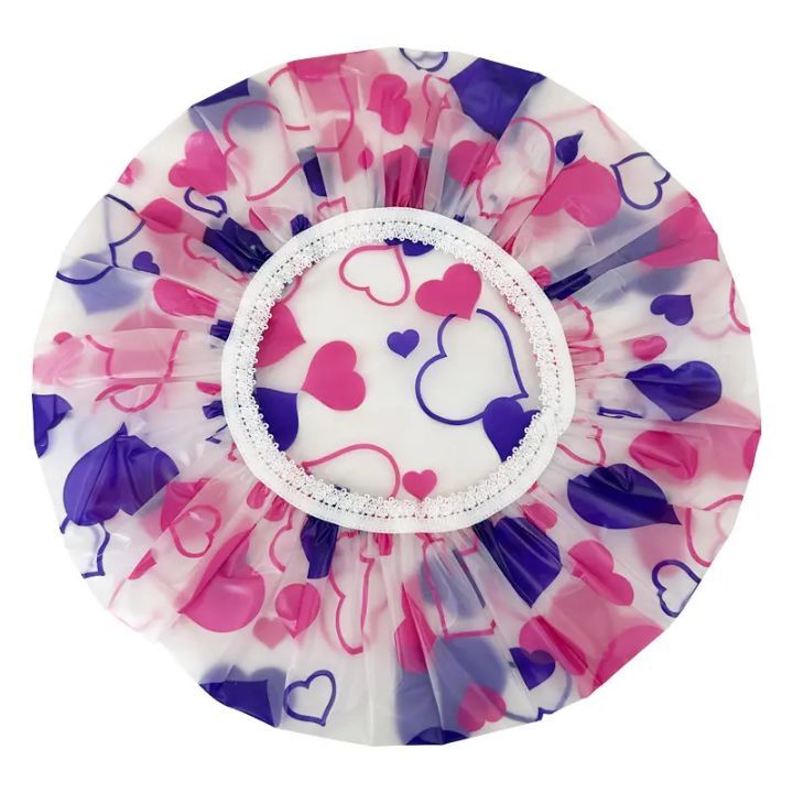 High-elastic Customized EVA Plastic Hair Cap Reusable MESH Waterproof PVC Bathing Cap PE Shower Cap