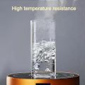 2PCS Square Heat Resistant Coffee Glass Cup With Lid and Straw Transparent Milk Tea Juice Cups Coffee Mug For Home Bar Drinkware. 