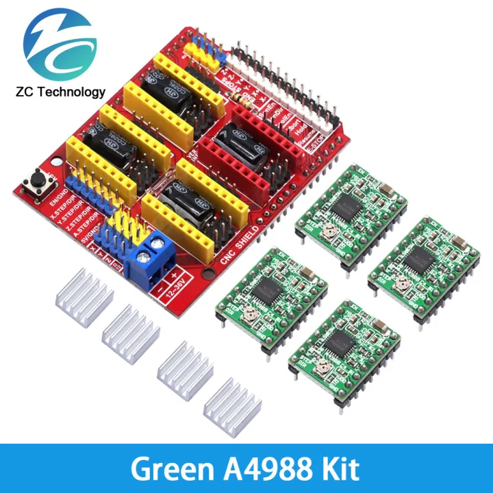 CNC%20Shield%20V3%20Engraving%20Machine%20/%203D%20Printer%20/%20+%204pcs%20A4988%20DRV8825%20AT2100%20Stepper%20Motor%20Driver%20Expansion%20Board%20for%20Arduino%20UNO%20-%20Image%205