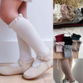 Winter Autumn Baby Girls Ruffle Socks Knee High Lace Long Sock Kids Soft Cotton Toddlers Children Princess Socks For 0-5 Years. 
