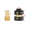 1Set Brass Hub Extenders 7mm Hex 1.0 Wheel Rims Adapter with Nuts for 1/24 RC Crawler SCX24 C10 Gladiator Bronco AX24 Upgrade. 