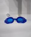 Water Sports Swimming Goggles Set with 2 Earplugs & 1 Nose Clip - Blue. 