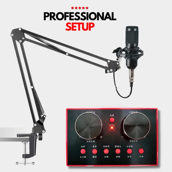 FunBug%20CM900%20Professional%20Studio%20Condenser%20Microphone%20Kit%20with%20V9%20Sound%20Card%20&%20Mic%20Arm%20Stand%20for%20Home%20Studio%20Recording,%20Podcasting,%20Live%20Streaming%20&%20Gaming%20-%20Image%205