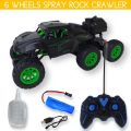 Remote control jeep spray
rock crawler. 