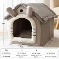 Indoor Warm Dog House Soft Pet Bed Tent House Dog Kennel Cat Bed with Removable Cushion Suitable for Small Medium Large Pets. 