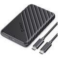 Rifah technology O-R-I-C-O USB C Hard Drive Enclosure with USB C to C Cable for 2.5 inch SATA SSD HDD 6Gbps External Hard Drive Case Tool-Free with UASP for MacBook Pro Air,White (25PW1C-C3). 