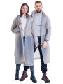 Thick drawstring EVA raincoat, outdoor travel and fishing raincoat, portable long waterproof one-piece raincoat.