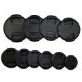 1PCS High-quality 40.5 49 52 55 58 62 67 72 77 82mm center pinch Snap-on cap cover for all camera Lens. 