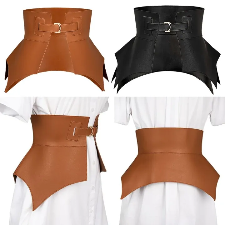 Black%20Brown%20Irregular%20Pu%20Leather%20Long%20Wide%20Belt%20Punk%20Style%20Women%20Fashion%20Autumn%20Winter%20Waistband%20Corset%20Belt%20-%20Image%202