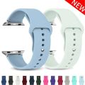 Silicone For Apple Watch Band 44mm 40mm 45mm 41mm 42mm 38mm 49mm 41 44 45 mm Bracelet IWatch Series 7 6 5 4 3 SE 8 Ultra Strap. 