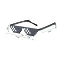 NEW Mosaic Sunglasses Trick Toy Thug Life Glasses Deal With It Glasses Pixel Black Mosaic Sunglasses Cool Jokes Funny Toys.