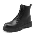 Couple's casual boots four season men's and women's high top leather boots fashion thick soled non slip plus size outdoor boots. 
